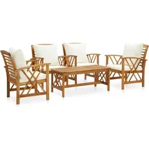 vidaXL Modell 15 Loungeset braun/weiß
