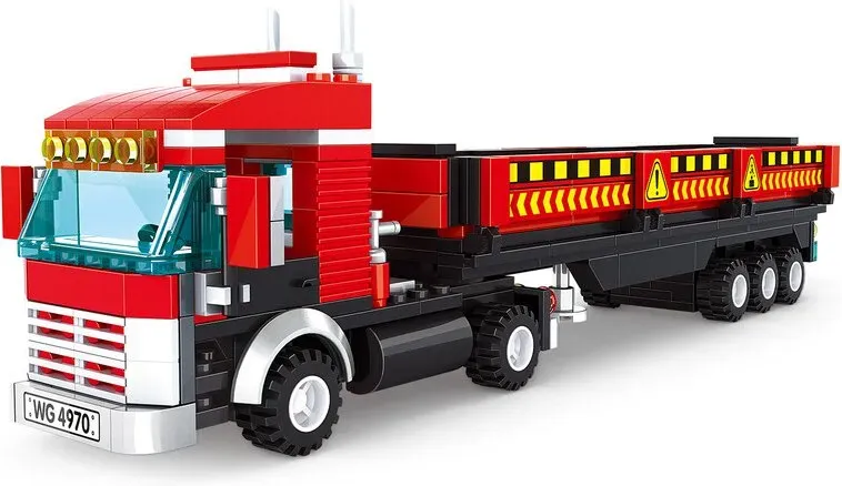 WANGE Schwerlast-LKW 323 Teile Bausteine Set für Hobbybauer