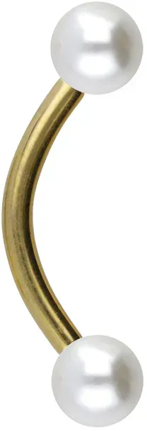 Chirurgenstahl Banane SYNTHETISCHE PERLEN