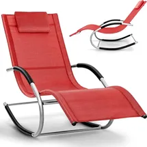 tillvex Relaxliege Sonnenliege 150 x 60 x 89 cm Rot