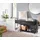 FineBuy Sitzbank 90 x 52 x 38 cm schwarz / schwarz