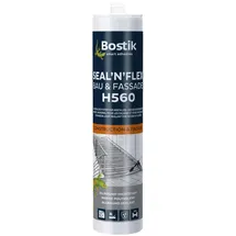 Bostik H560 Seal ́n ́Flex Bau & Fassade Schwarz – Hybrid-Dichtstoff, Weichelastisch, Vielseitig, Lösemittelfrei, Geringer Schrumpf, Für Innen-und Außenbereich, 290ml