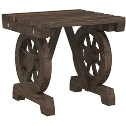 vidaXL Garten-Fußhocker 40x36,5x38,5 cm Massivholz Tanne