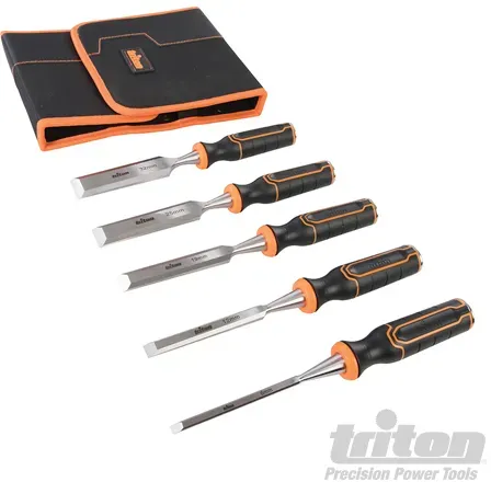 TRITON TWCS5 Profi Stechbeitelsatz, 5-tlg. : 6, 13, 19, 25, 32 mm  823149