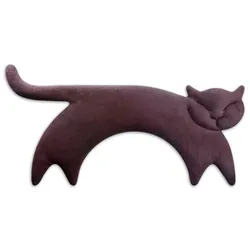 Körnerkissen | Die Katze Clara Bio Aubergine