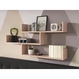 Mirjan24 Wandregal 119 x 18 x 55 cm Beige