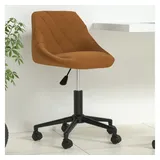 vidaXL Bürostuhl Samt Braun