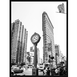 ANY IMAGE Digitaldruck »Manhattan, New York«, Rahmen: Buchenholz, Schwarz