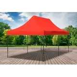 Faltpavillon Faltzelt Pavillon 3x6m Rot Gartenzelt Klappzelt Wasserdicht