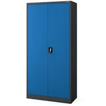 Jan Nowak Büroschrank 185 x 90 x 45 cm Blau/Anthrazit