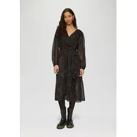 QS Chiffon-Kleid Minikleid Schwarz 38