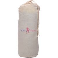 HOOPOMANIA Tragetasche für Hula Hoop Reifen aus Baumwolle in weiß – Hula Hoop Zubehör