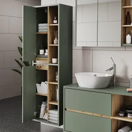 Vicco Viola Hochschrank 50 x 170 cm Grün/Anthrazit Spanplatte