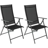 Albatros Gartenstühle 2er Set Aruba Gartenstühle Klappbar mit robustem Metallgestell und hoher Belastbarkeit bequeme Klappstühle auch als Terrassenstühle oder Balkonstühle