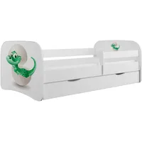 99rooms Kinderbett Dreams II 70 x 140 cm Spanplatte weiß