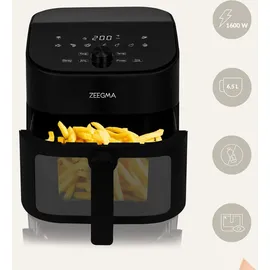 Zeegma Knapper Chef Airfryer 6,5L 1600W schwarz