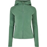 URBAN CLASSICS Damen Ladies Polar Fleece Zip Hoody Sweatshirt, Salvia, 3XL EU