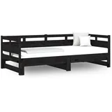 vidaXL Tagesbett 90 x 190 cm Schwarz