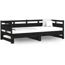 vidaXL Tagesbett 90 x 190 cm Schwarz