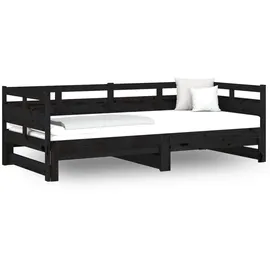 vidaXL Tagesbett 90 x 190 cm Schwarz