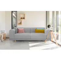 3-Sitzer OTTO HOME "Maroon", grau (hellgrau), B:236cm H:82cm T:96cm, Struktur grob ( 100% POLYPROPYLEN;Struktur fein ( 100% Polyester);Struktur (100% Polyester), Sofas, in skandinavischem Design, mit losen Kissen