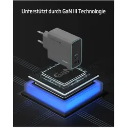 CUKTECH 65w usb-ladegeräte. 3 ports sehr adressiert und schnell einklappbar. sind im iPhone 16/15-14/13 verw