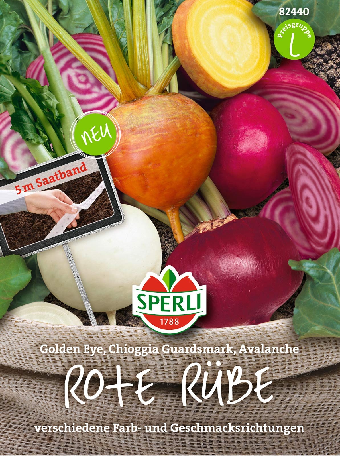 82440 Sperli Premium Rote Bete Samen Mix | Best of Rote Bete | 3 Sorten | Rote Beete Saatgut