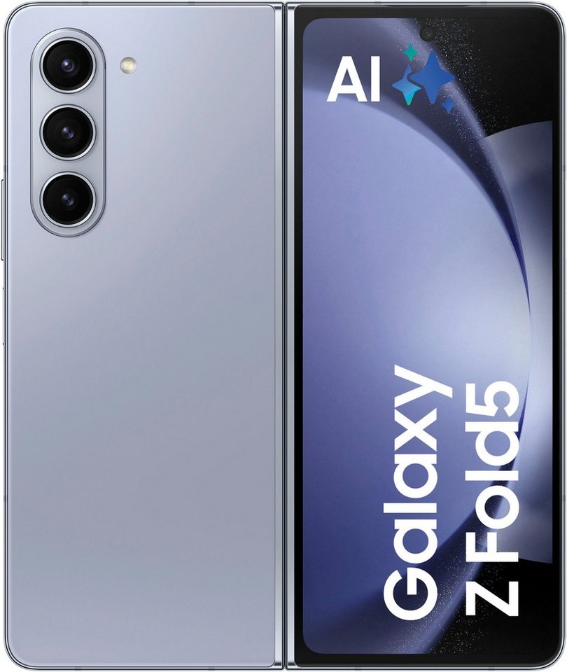 Samsung Galaxy Z Fold 5 Smartphone (19,21 cm/7,6 Zoll, 256 GB Speicherplatz, 50 MP Kamera, AI-Funktionen) blau