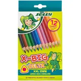 Jolly Buntstift X-BIG Delta sort., 12er-Kartonetui