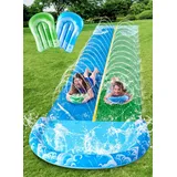 JOYIN 22,5Ft Wasserrutsche Und 2 Bodyboards, Garten-Wasserrutsche Sommer-Rutsch-
