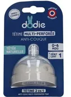 Dodie Tétine Multi-Perforée Anti-Colique Débit 1 Lent +0 Tétine(S) pc(s)