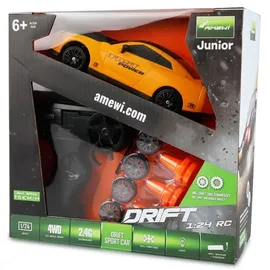 AMEWI RC-Auto Drift Sport Car 1:24 4WD RTR grau (21107)