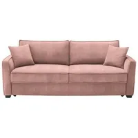 Welnova Boxspringsofa Jarama DE Luxe, Rosa, Textil, Buche, 2-Sitzer, Füllung: Komfortschaum,Faserbällchen, 242x94x110 cm, Stoffauswahl, Rücken echt, Wohnzimmer, Sofas & Couches, Schlafsofas, Boxspringsofas