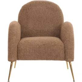 Mendler Lounge-Sessel HWC-N69 Chenille 74 x 88 x 74 cm Braun