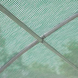 TOOLPORT Foliengewächshaus PE grün transparent 180 g/m2 24 m2
