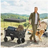 Outsunny Bollerwagen faltbar schwarz