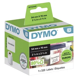 Dymo Universaletiketten S0722440 Weiß 70 x 54 mm 1 x 320 Etiketten