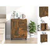 vidaXL Sideboard Räuchereiche 69,5x34x90 cm Holzwerkstoff