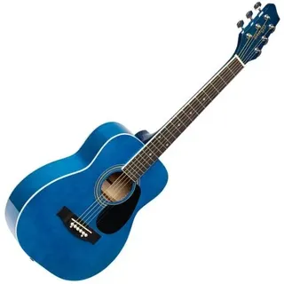Stagg Dreadnought Akustikgitarre, 1/2 Größe, Blau