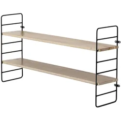 Bloomingville - North Regal, 65 cm, schwarz / natur