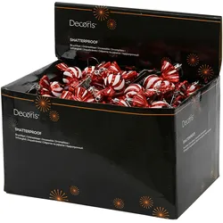Christbaumschmuck Bonbon Kunststoff 11,5cm Figur Bruchfest Weihnachtsbaum Anhänger Weihnachten Weihnachtsbaumschmuck Süßigkeit Candy Sweets Rot Weiß