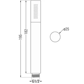 Mexen Kai DR70 Unterputz-Badewannen-/Brausegarnitur Schwarz 77602DR70301-70