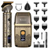 Scttomon ScottyMann Barttrimmer für Männer Professioneller Bartpflege Kit mit