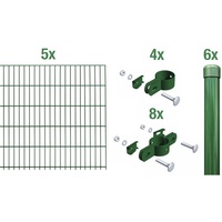 GAH ALBERTS Einstabmattenzaun Set 0,75 x 10 m grün
