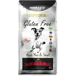 BIOFEED EUPHORIA Gluten Free mit Rindfleisch für Mini-Welpen und Welpen kleiner Rassen 12 kg