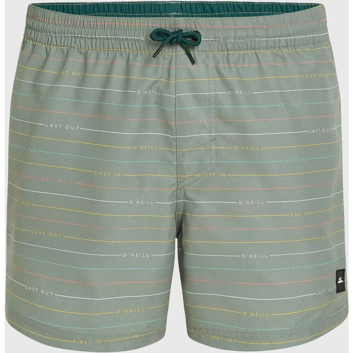 O'Neill Jack O'neill Cali First 15'' Swim Shorts green first name stripe (36062) L
