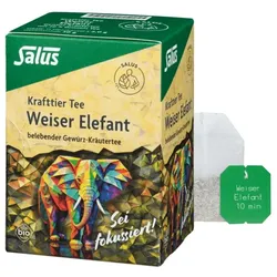 Krafttier Tee Weiser Elefant Bio Salus 15 St