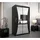 abiks möbel Schwebetürenschrank MONACO 120 x 200 x 62 cm Schwarz
