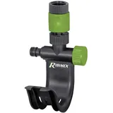 Ribimex PRA/DV.9113 Schlauchhalter für Wasserhahn 12x22,5x13 cm Grau/Grün
