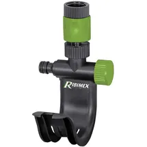 Ribimex PRA/DV.9113 Schlauchhalter für Wasserhahn 12x22,5x13 cm Grau/Grün